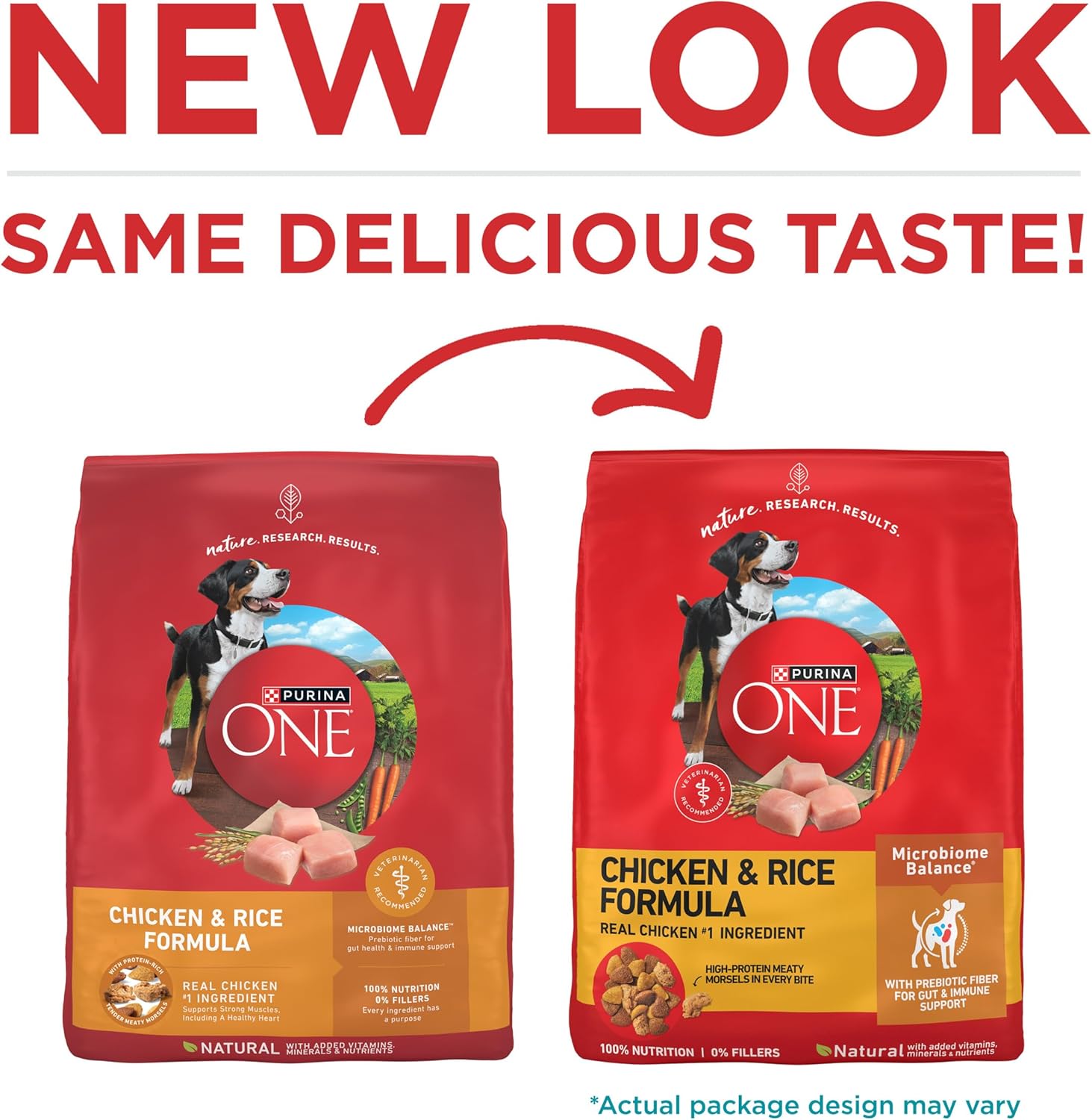 Purina ONE Chicken and Rice Formula Dry Dog Food - 16.5 lb. Bag - Image 2