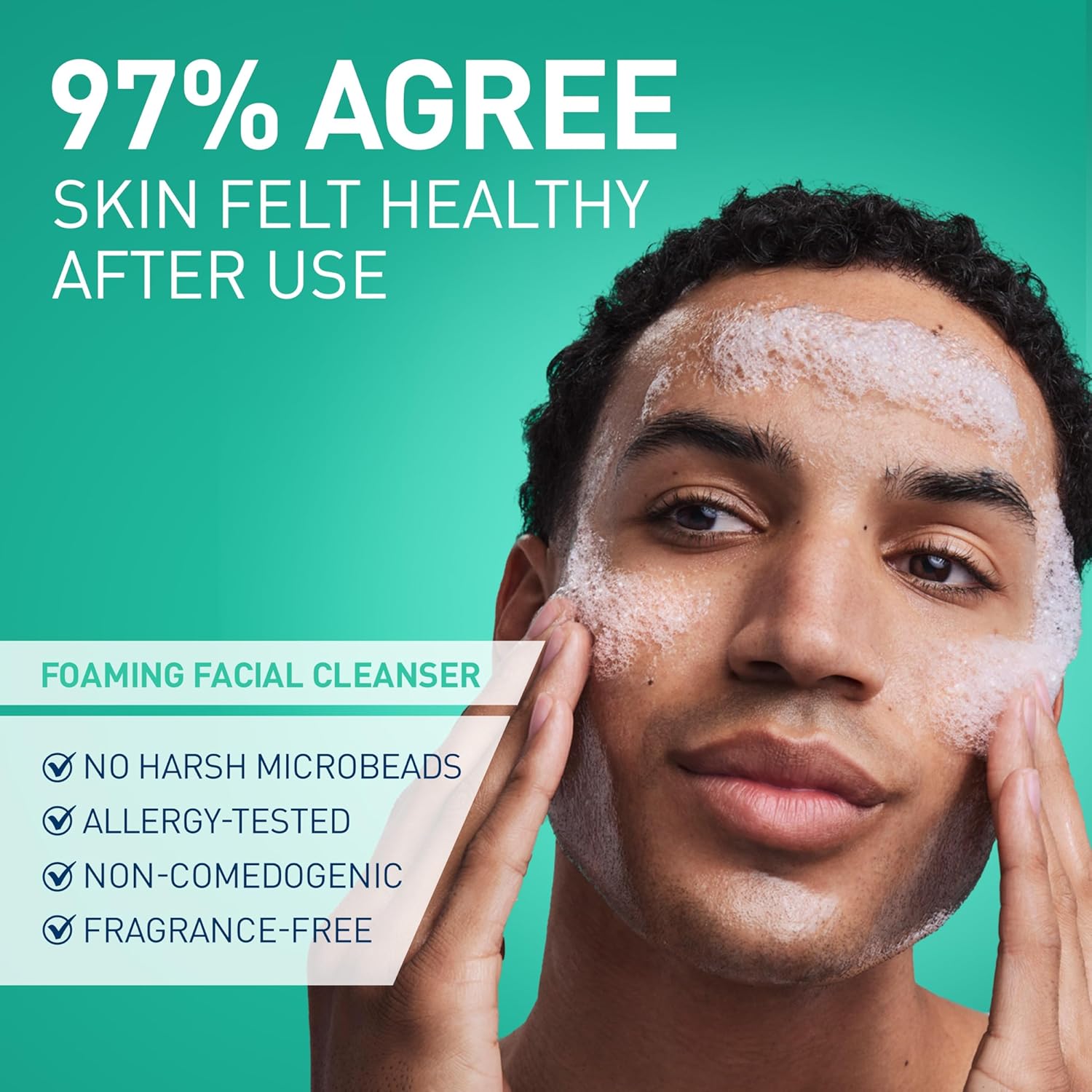 CeraVe Foaming Facial Cleanser, Daily Face Wash for Oily Skin, Hyaluronic Acid + Ceramides + Niacinamide, Fragrance Free, Non-Drying Oil Control Face Wash, 16 Fluid Ounces - Image 4