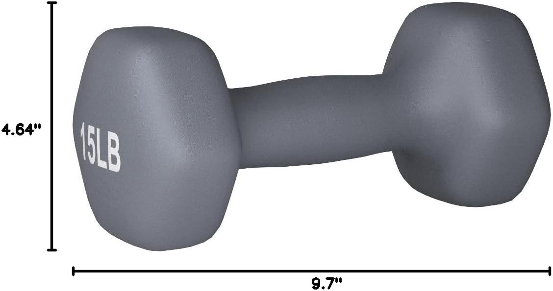 Amazon Basics Neoprene Dumbbell Hand Weights for Exercise and Muscle Toning - Image 4