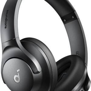 Soundcore by Anker Q20i Hybrid Active Noise Cancelling Headphones, Wireless Over-Ear Bluetooth, 40H Long ANC Playtime, Hi-Res Audio, Big Bass, Customize via an App, Transparency Mode (Black)