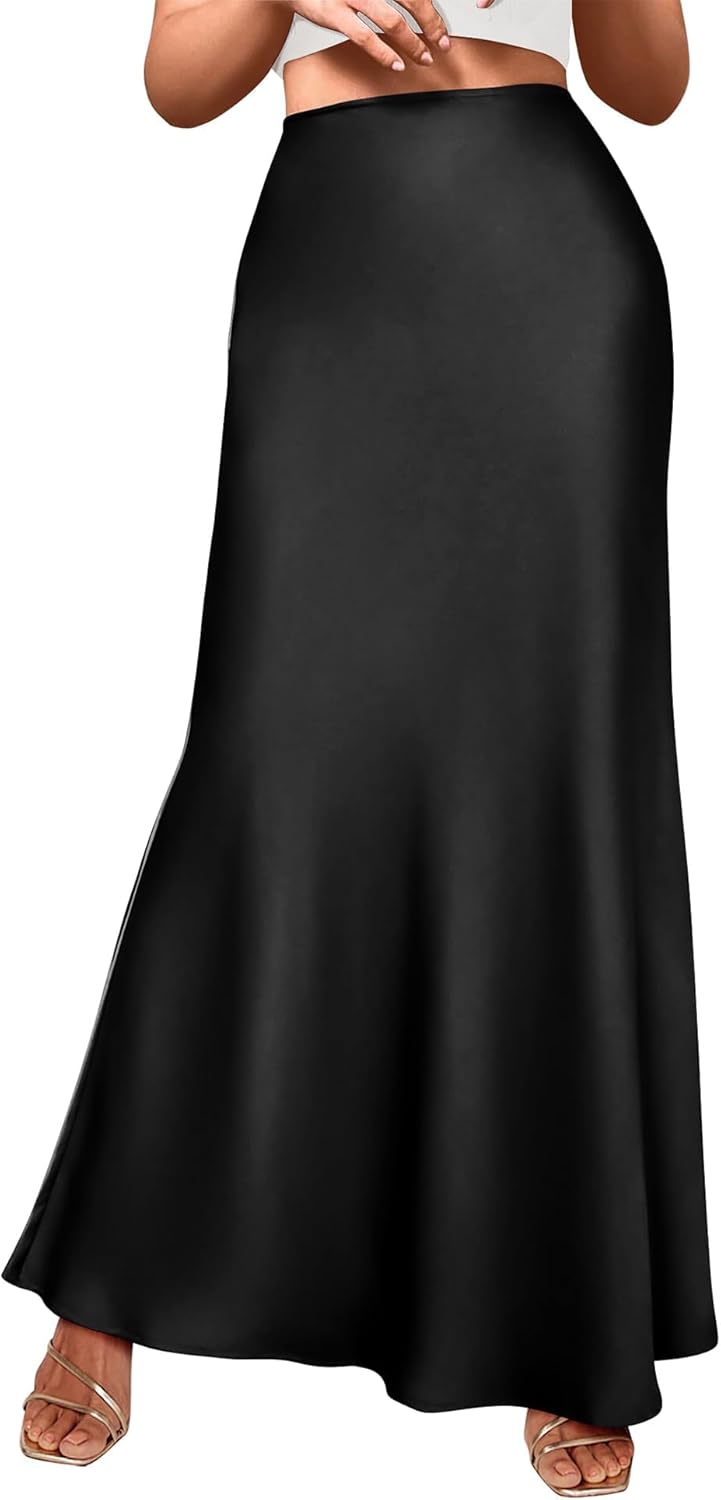 BTFBM Skirts for Women Summer 2026 Business Casual Outfits High Waist Cocktail Party Wedding Mermaid Spring Maxi Skirt