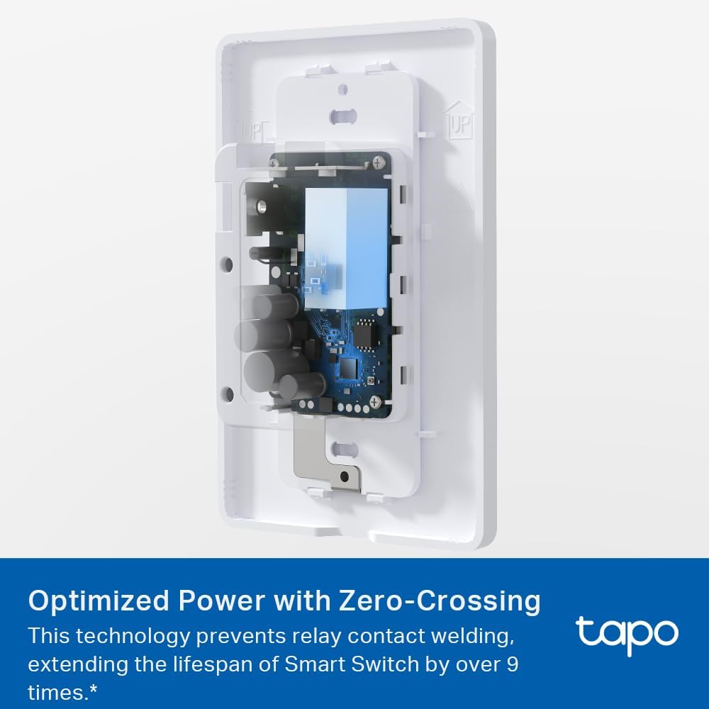 TP-Link Tapo Smart Switch, Single-Pole/3-Way/4-Way, Matter Compatible, Energy Monitoring, Neutral Wire Required, Works with Alexa, Siri, Google Home, SmartThings, UL Certified, 2.4GHZ Wi-Fi, Tapo S515 - Image 6