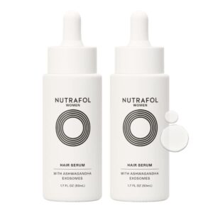 Nutrafol Women’s Hair Serum, Supports Visibly Thicker and Stronger Hair, Vegan, Lightweight and Fast-Absorbing