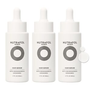 Nutrafol Women’s Hair Serum, Supports Visibly Thicker and Stronger Hair, Vegan, Lightweight and Fast-Absorbing