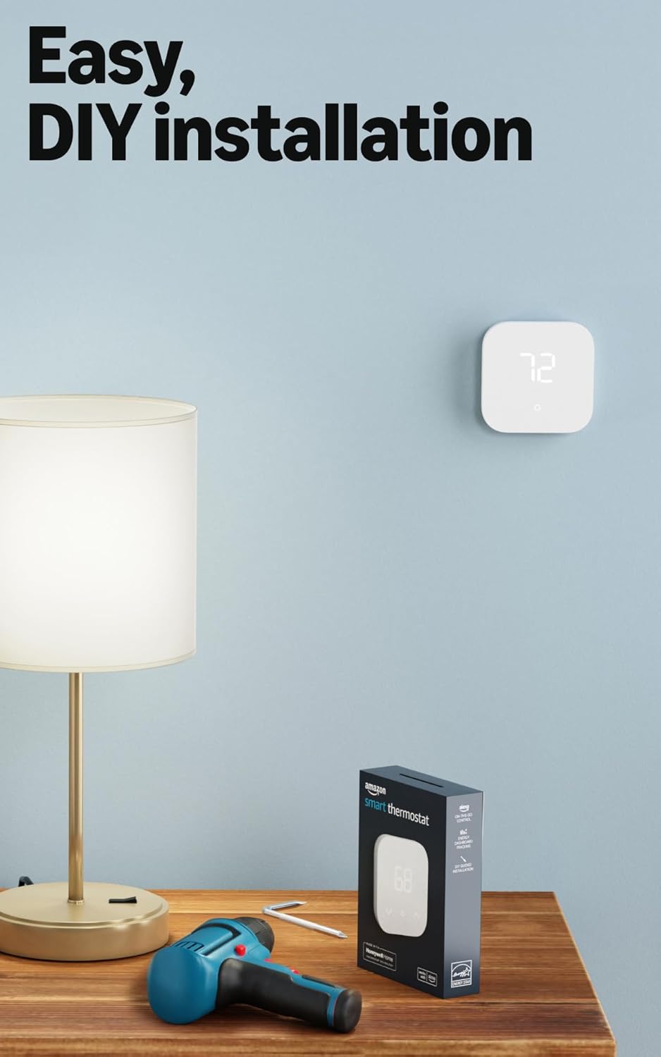Amazon Smart Thermostat – Save money and energy - Works with Alexa and Ring - C-wire required - Image 6