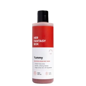 Her Fantasy Box Yummy | Body Wash – Indulgent, Luxurious Body Wash for Deep Cleansing, Moisturizing, and Nourishing Skin – Refreshing Scent for All Skin Types – 8 oz