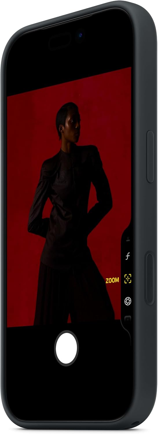 Apple iPhone 17 Pro Silicone Case with MagSafe and Camera Control: Lightweight Phone Case, Wireless Charging Compatible, Smooth Matte Finish, Black - Image 4