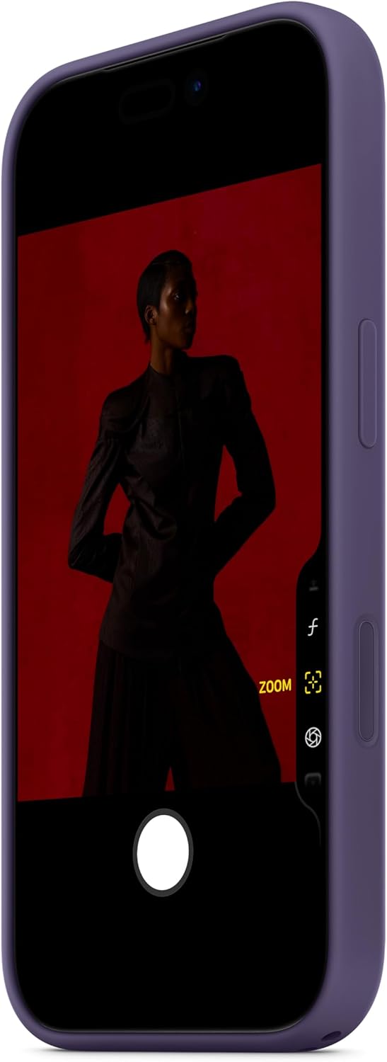 Apple iPhone 17 Pro Silicone Case with MagSafe and Camera Control: Lightweight Phone Case, Wireless Charging Compatible, Smooth Matte Finish; Purple Fog - Image 4