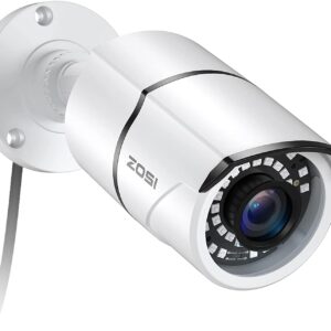 ZOSI 2MP 1080p Security Camera,4-in-1 TVI/CVI/AHD/CVBS Surveillance Bullet Camera Indoor Outdoor,Night Vision,Work for 960H,720P,1080P analog CCTV DVR