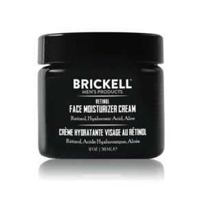 Brickell Men’s Retinol Face Moisturizer Cream For Men, Anti-Wrinkle Face Night Cream with Retinol, Hyaluronic Acid, and Vitamin E To Reduce Fine Lines and Even Skin Tone, Fragrance-Free, 2 Ounce