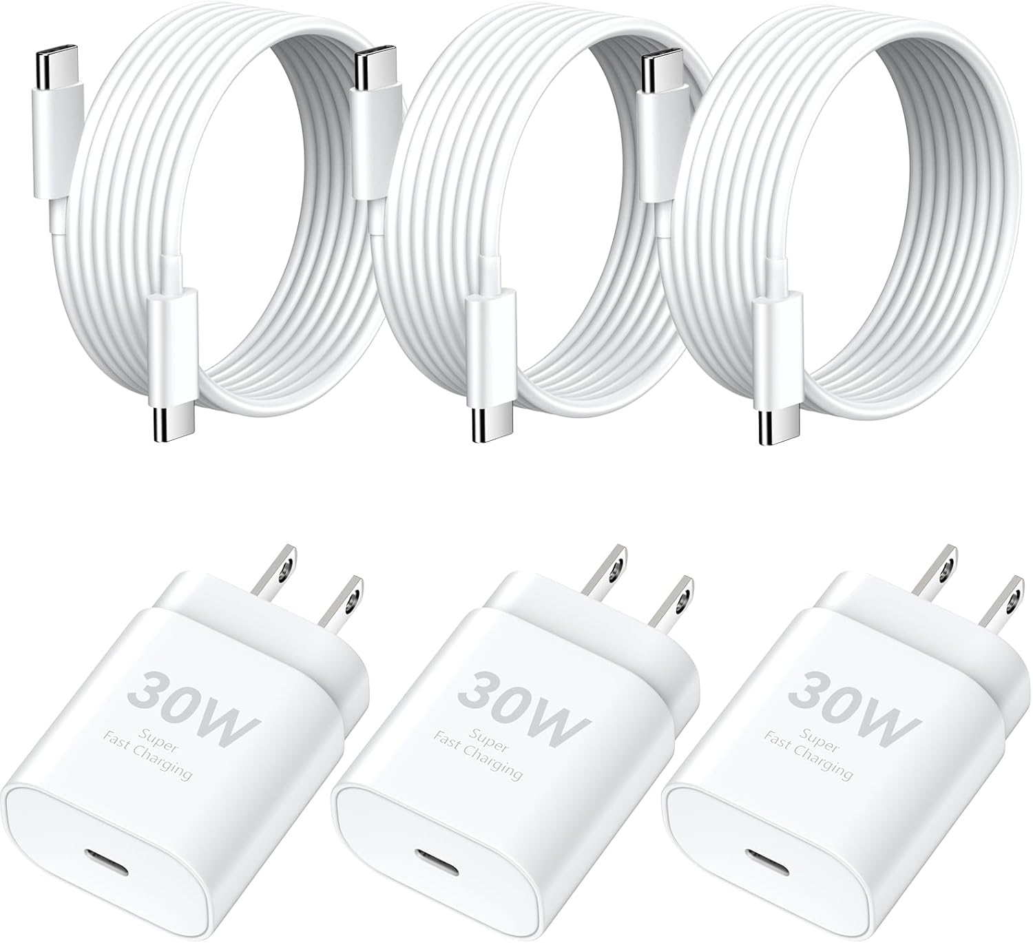 Phone 17 16 15 Pro Max Charger Fast Charging, 30W USB C Charger Type C Chargers Fast Charging Block with 10 FT Long Cable Cord for Phone 17 Pro Max/17 Pro/17/16 Pro Max/16 Pro/16 Plus/16/15 ProMax