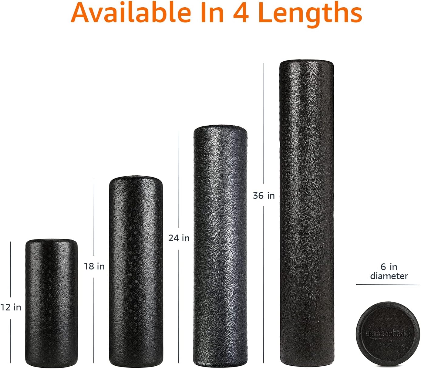 Amazon Basics High Density Foam Roller for Exercise and Recovery, 24 Inches, Black - Image 4