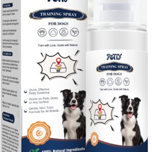 Potty Training Spray for Dogs, Go Here Dog Potty Training Spray & Dog Pee Spray, Puppy Potty Training Aid for Housebreaking, Natural Indoor & Outdoor Use, 5.07 Fl OZ