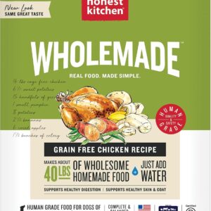 The Honest Kitchen Human Grade Wholemade™ Dehydrated Dog Food, Grain Free Chicken, 10 lb (makes 40lbs)