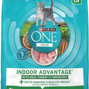 Purina ONE Natural, Low Fat, Weight Control, Indoor Dry Cat Food, +Plus Indoor Advantage – 16 lb. Bag