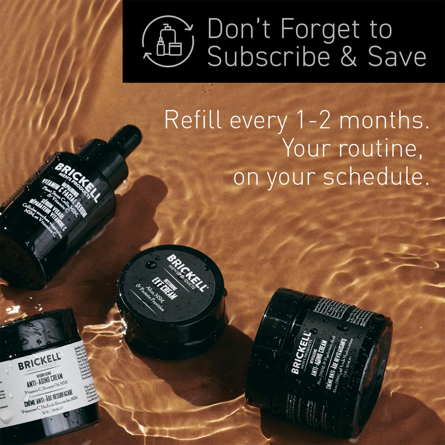 Brickell Men's Retinol Face Moisturizer Cream For Men, Anti-Wrinkle Face Night Cream with Retinol, Hyaluronic Acid, and Vitamin E To Reduce Fine Lines and Even Skin Tone, Fragrance-Free, 2 Ounce - Image 2
