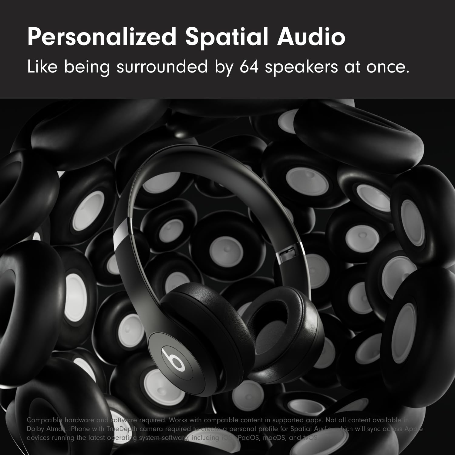 Beats Solo 4 - Wireless On-Ear Bluetooth Headphones, Up to 50-Hour Battery Life, Ultra-Lightweight Comfort, Powerful and Balanced Sound, Apple & Android Compatible - Matte Black - Image 4