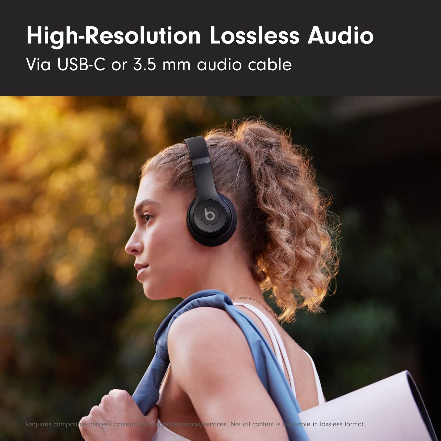 Beats Solo 4 - Wireless On-Ear Bluetooth Headphones, Up to 50-Hour Battery Life, Ultra-Lightweight Comfort, Powerful and Balanced Sound, Apple & Android Compatible - Matte Black - Image 7