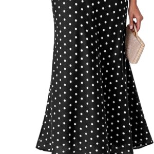 BTFBM Midi Skirts for Women 2026 Summer Spring Lightweight A Line High Waisted Wedding Guest Party Silk Long Skirt