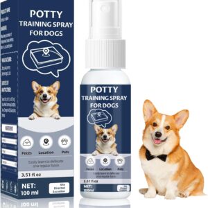 Potty Training Spray for Dogs and Puppies, Housebreaking Attractant Aid for Pee Pads, Artificial Turf, Indoor and Outdoor Potty Areas, (3.51 Fl Oz)
