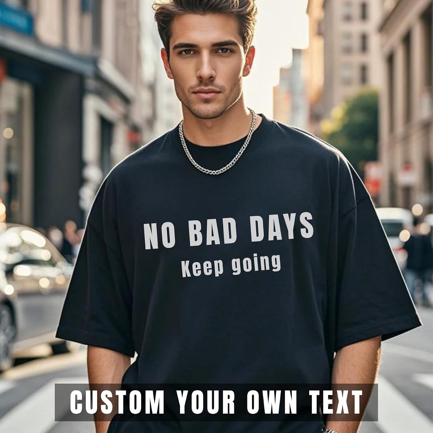 Custom T Shirts Front Back for Men Women Personalized T-Shirt Add Your Own Design with Image Text Logo Tee Tops - Image 4