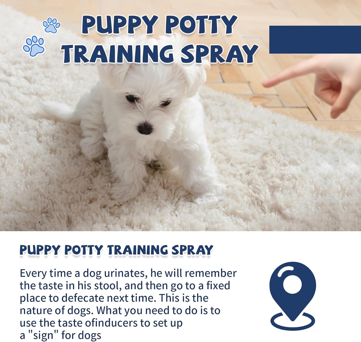 Potty Training Spray for Dogs and Puppies, Housebreaking Attractant Aid for Pee Pads, Artificial Turf, Indoor and Outdoor Potty Areas, (3.51 Fl Oz) - Image 4