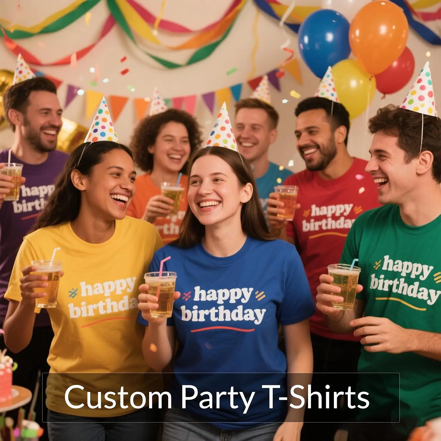 Personalized Custom T Shirts for Women Men T-Shirt Front Back Add Your Own Design with Image Text Logo - Image 5