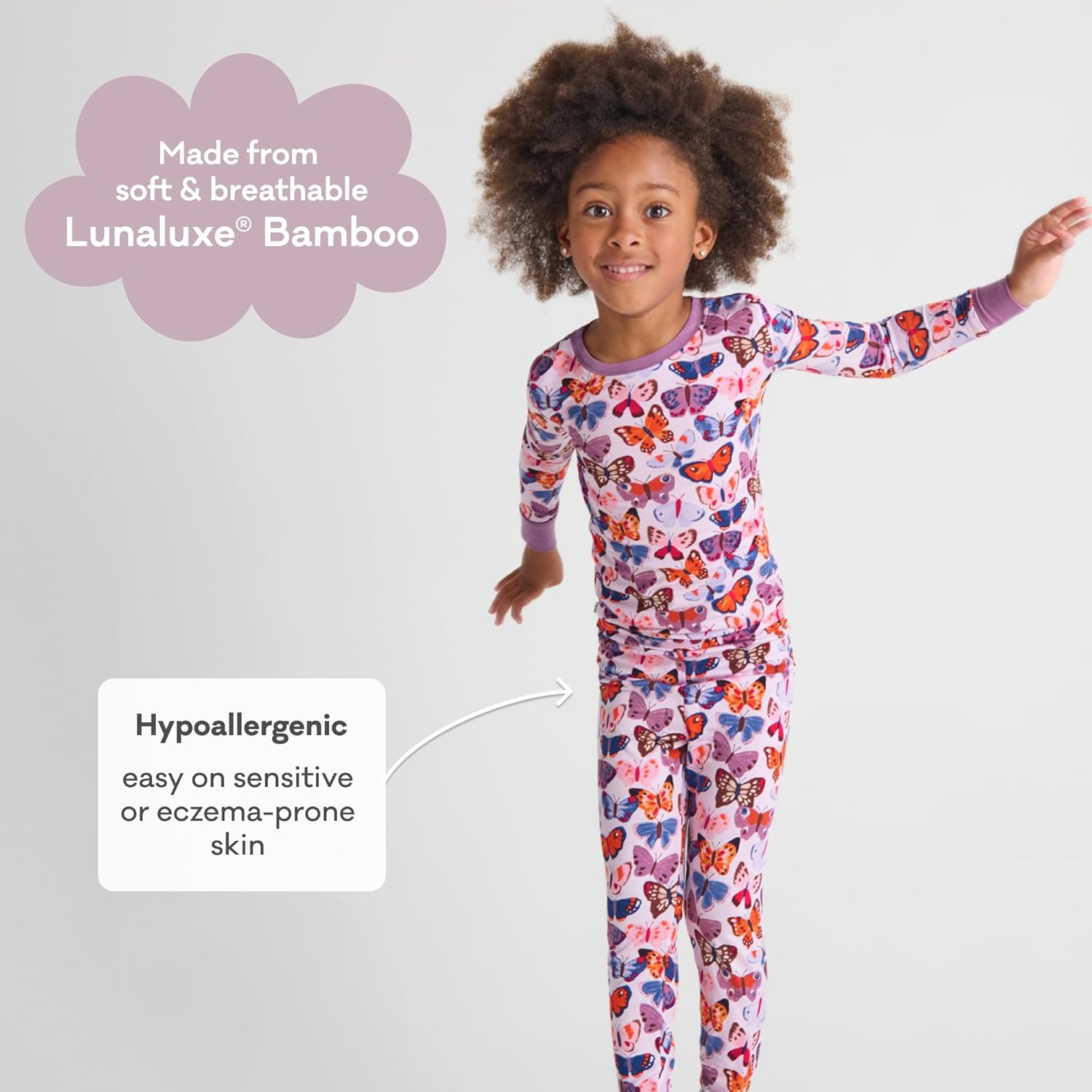 Little Sleepies Two-Piece Pajama Set for Boys & Girls, Soft Viscose from Bamboo Toddler Pajamas for Kids, Family Matching PJs - Image 5