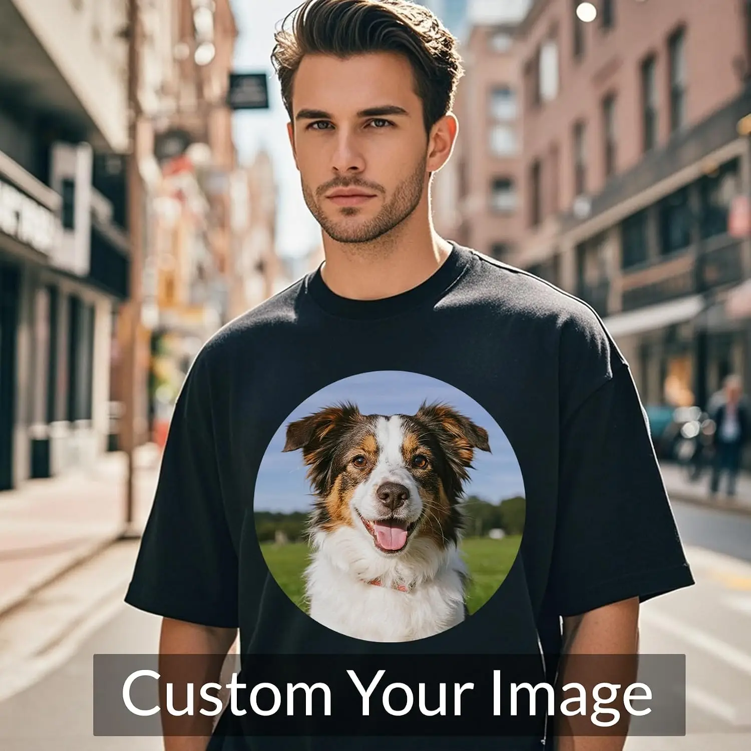 Personalized Custom T Shirts for Women Men T-Shirt Front Back Add Your Own Design with Image Text Logo - Image 2