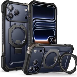 SUPCASE for iPhone 17 Pro Max Case with Kickstand (Unicorn Beetle Grip), [Camera Control Cover] [Compatible with MagSafe] [Military-Grade Drop Protection] Heavy Duty Magnetic Phone Case, Black