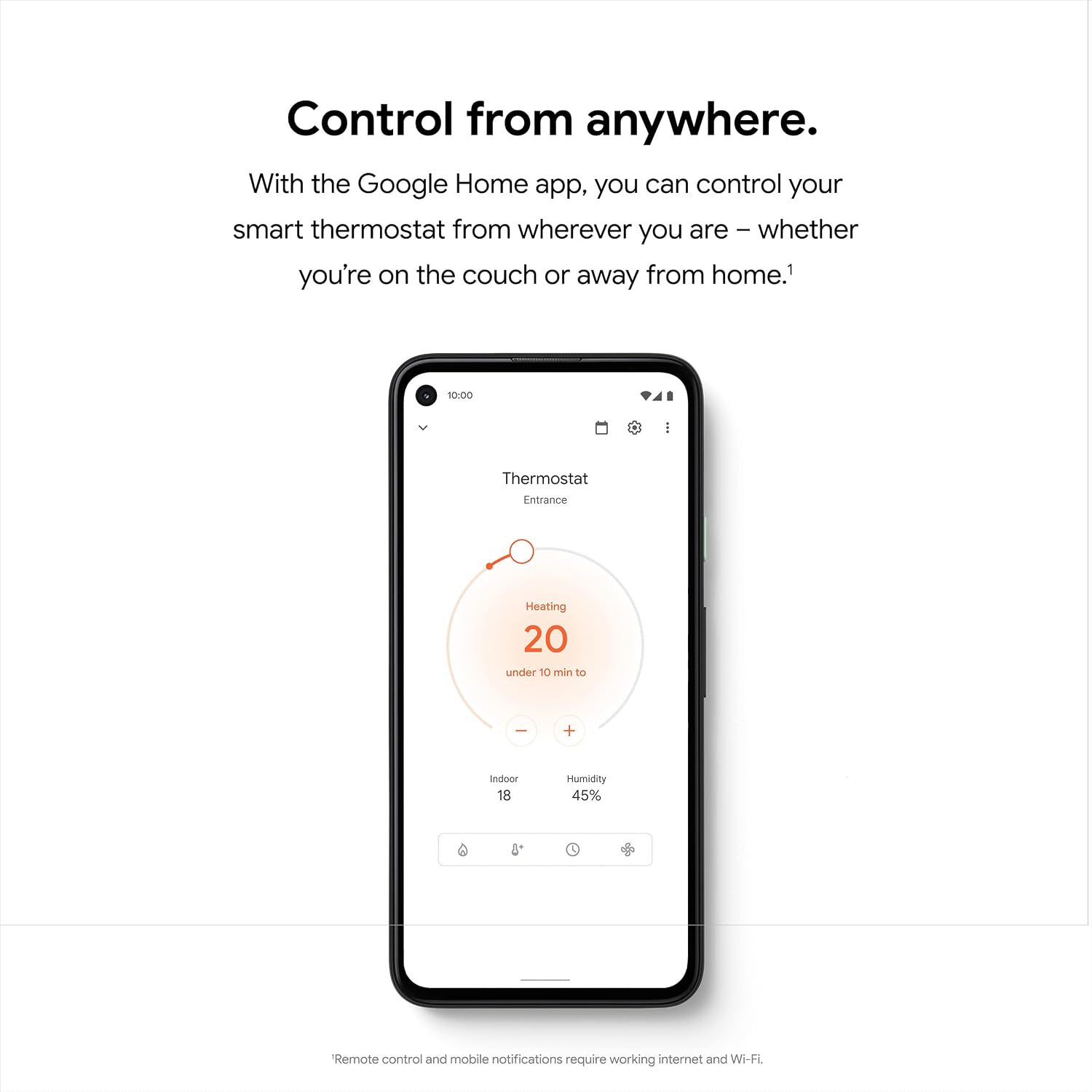 Google Nest Thermostat - Smart Thermostat for Home - Programmable Wifi Thermostat - Snow (Renewed) - Image 5
