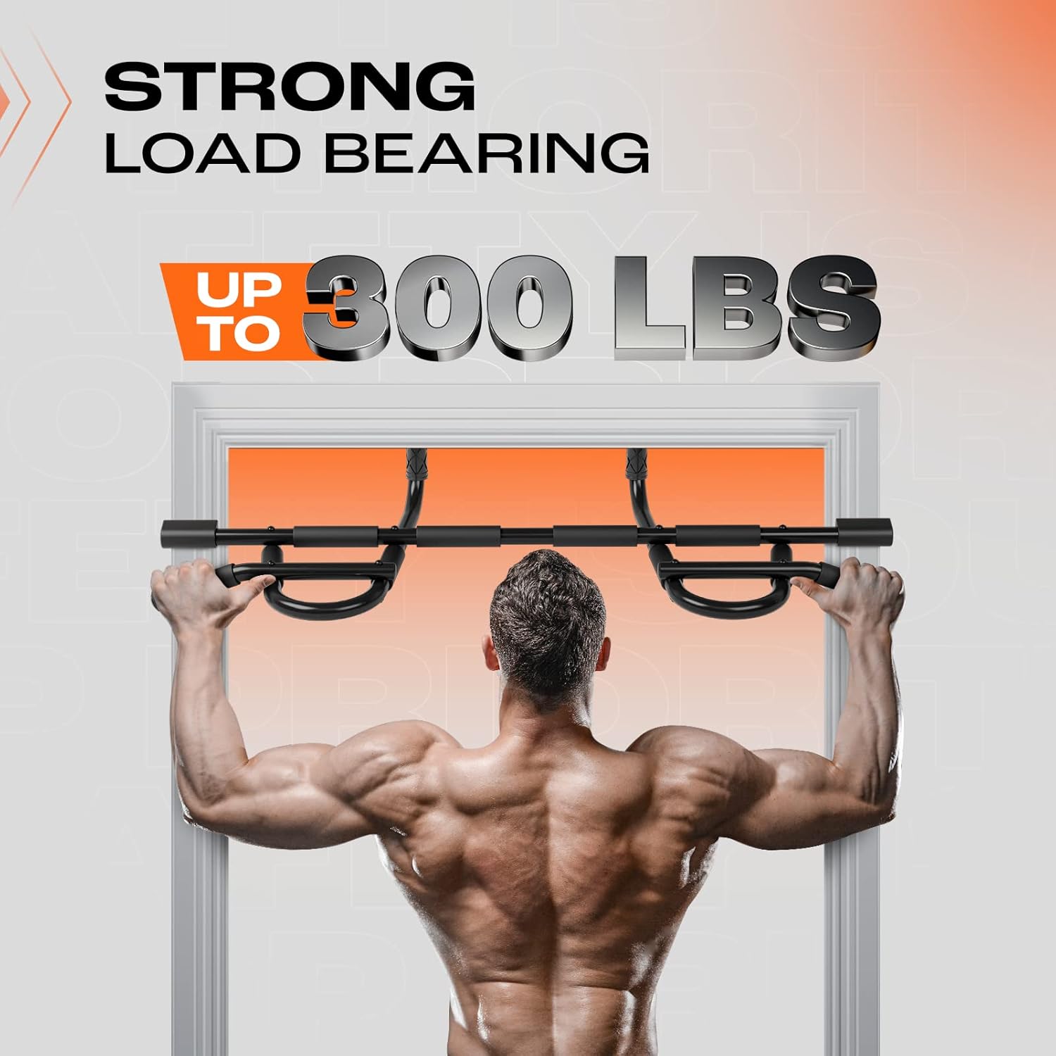 Yes4All Heavy Duty Wall Mounted Pull Up Bar, Over Door Pull Up Bar for Doorway, Multi Grip Chin Up Bar, Sturdy Strength Training Bars & Durable Gym Bar for Home Exercise - Image 6
