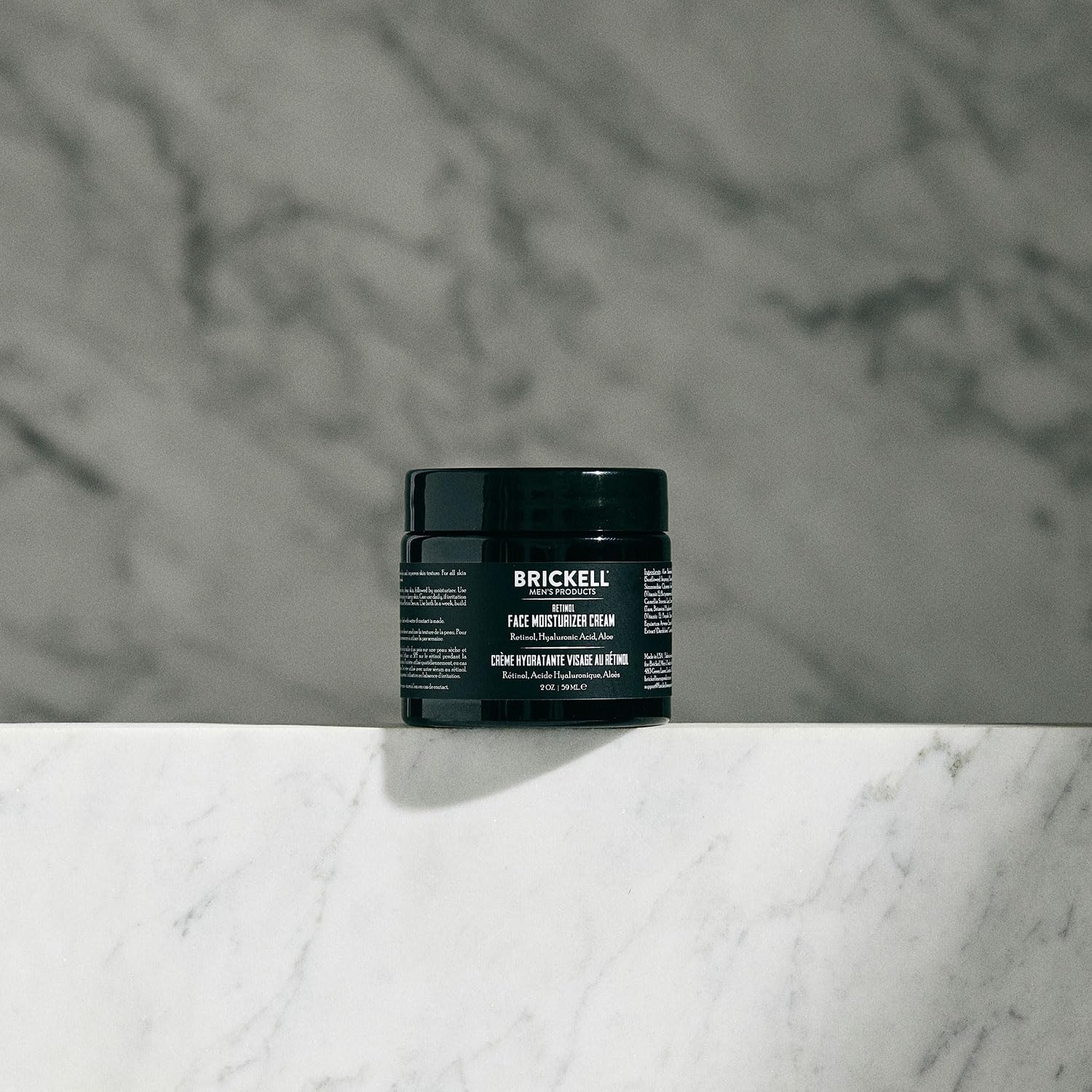 Brickell Men's Retinol Face Moisturizer Cream For Men, Anti-Wrinkle Face Night Cream with Retinol, Hyaluronic Acid, and Vitamin E To Reduce Fine Lines and Even Skin Tone, Fragrance-Free, 2 Ounce - Image 3