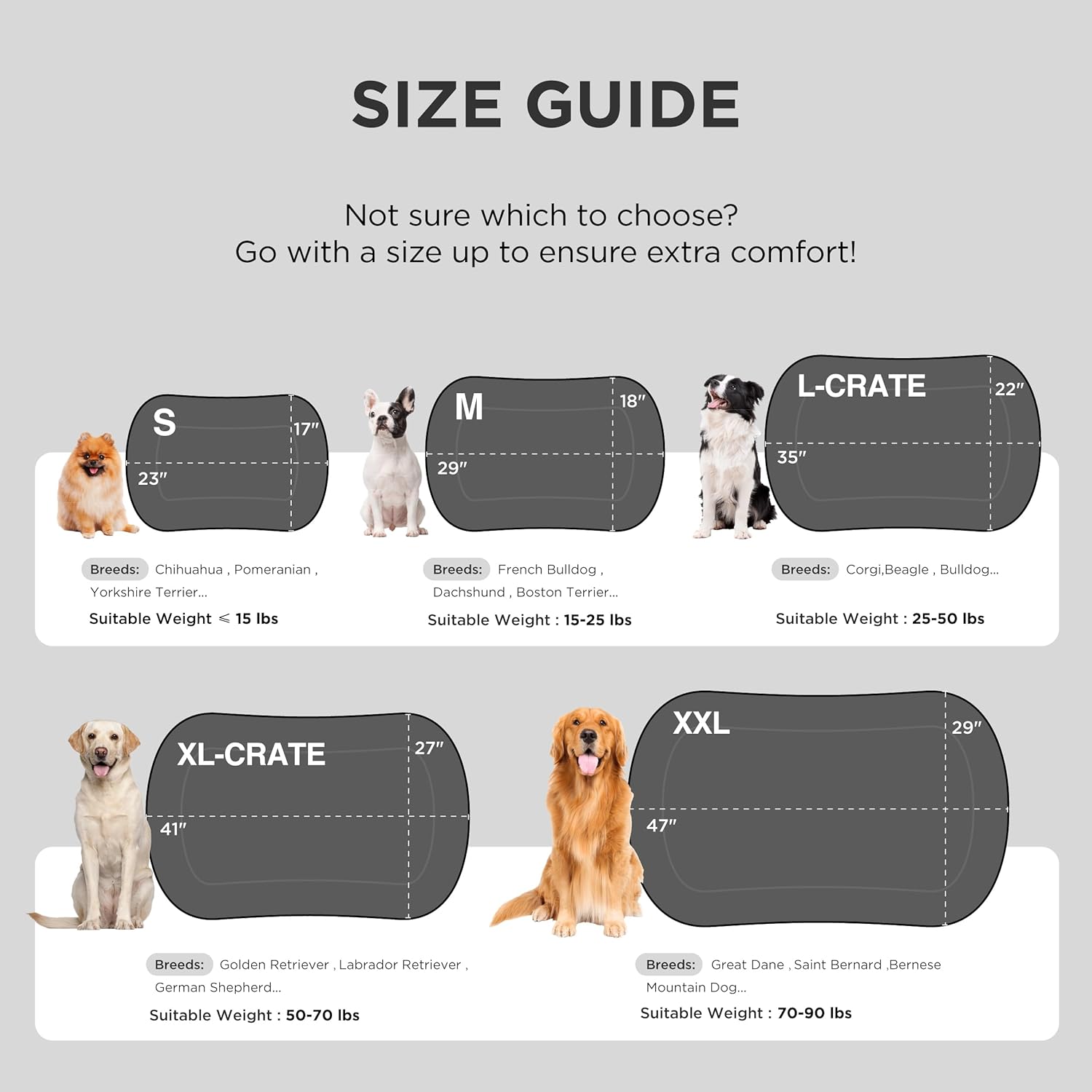 Bedsure Washable Dog Crate Pad for Small Dogs, Anti-Slip Puppy Kennel Dog Bed for Crate - Ultra Soft Fleece Flat Thin Pet Mat (Not Chew Proof), Grey 23"x17" - Image 7