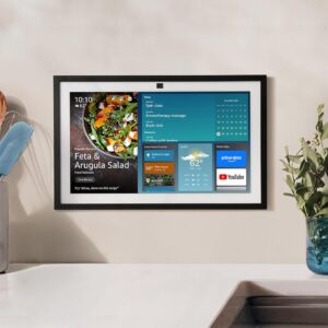 Amazon Echo Show 15 (newest model), Full HD 15.6″ kitchen hub for home organization, with built-in Fire TV, Designed for Alexa+