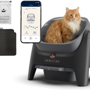 BISSELL CleanWell Automated Cat Litter Box with OdorVault Technology, 20-Day XL bin Capacity, App Control & Health Monitoring, 4393