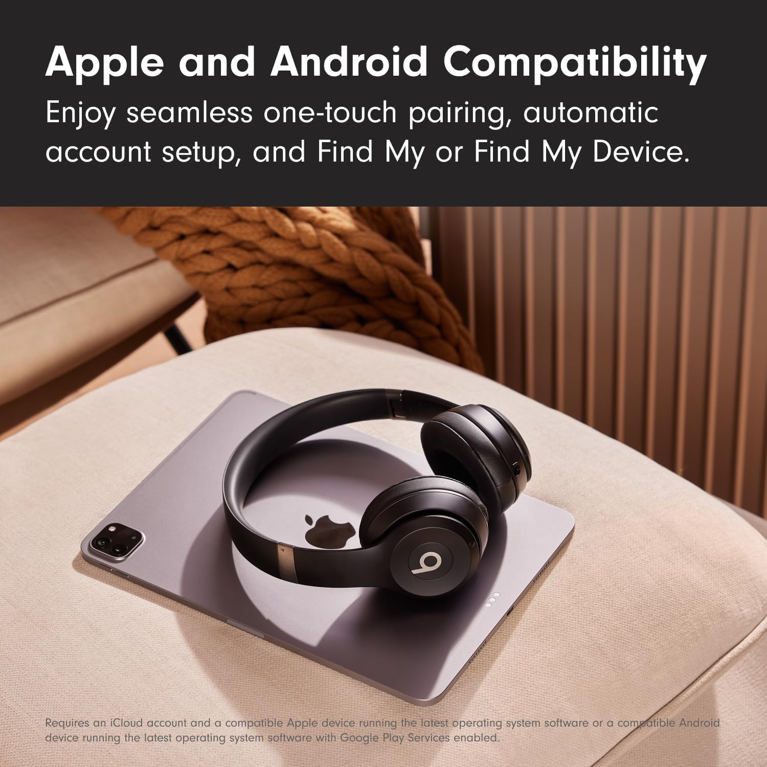 Beats Solo 4 - Wireless On-Ear Bluetooth Headphones, Up to 50-Hour Battery Life, Ultra-Lightweight Comfort, Powerful and Balanced Sound, Apple & Android Compatible - Matte Black - Image 8