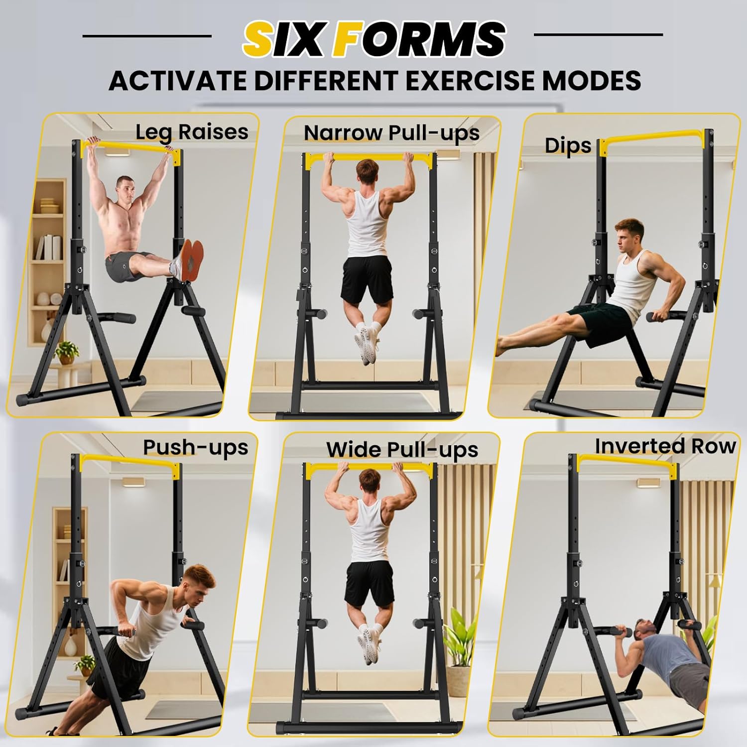 DOBESTS Power Tower Pull Up Bar Free Standing, Adjustable Foldable Pull Up Station, Home Gym Strength Training Equipment 700LBS - Image 5