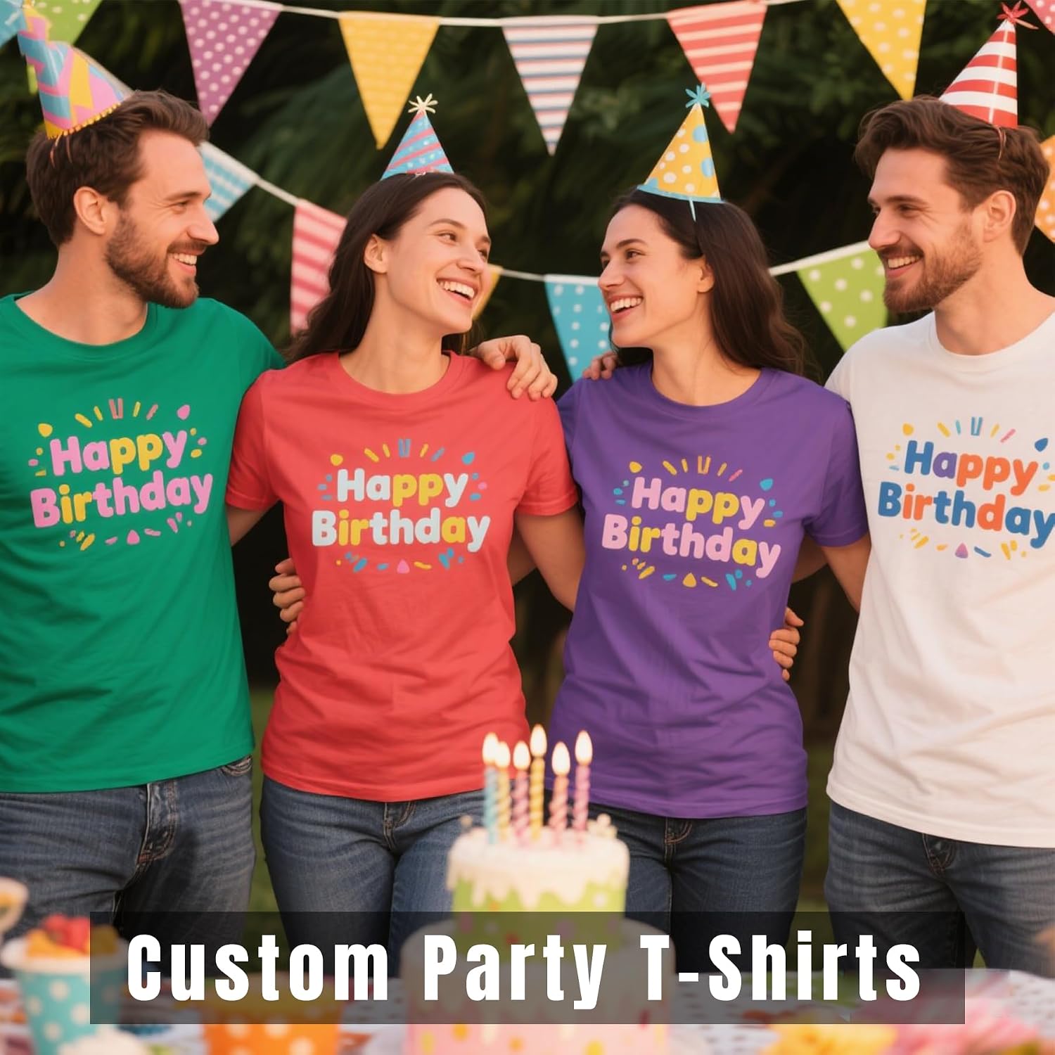 Custom T Shirts Front Back for Men Women Personalized T-Shirt Add Your Own Design with Image Text Logo Tee Tops - Image 6