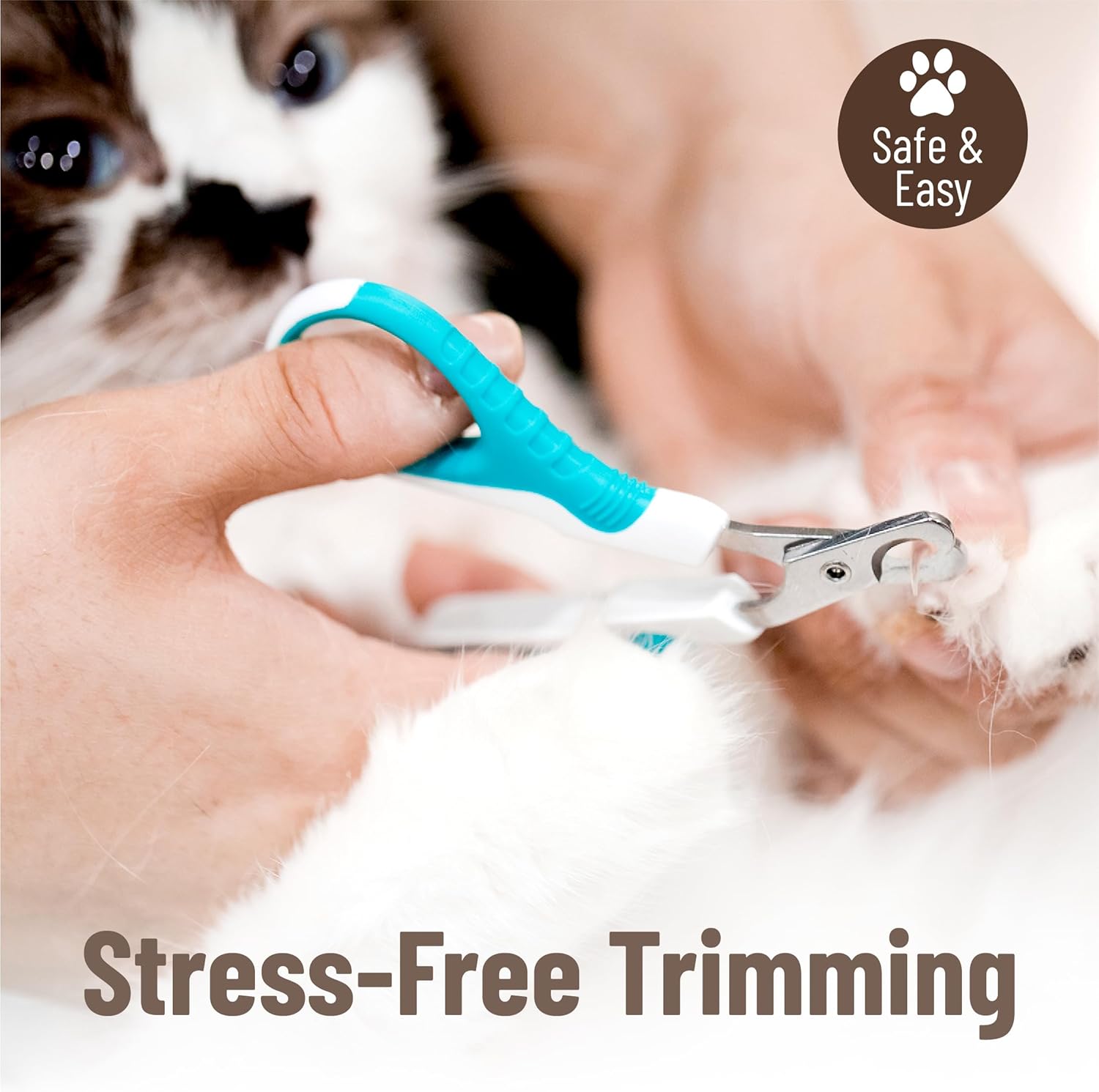 Mr. Pen- Cat Nail Clipper, Stainless Steel, Professional Sharp Cat Claw Trimmer for Small and Medium Cats, Pet Nail Clipper with Sturdy Non Slip Handle - Image 8