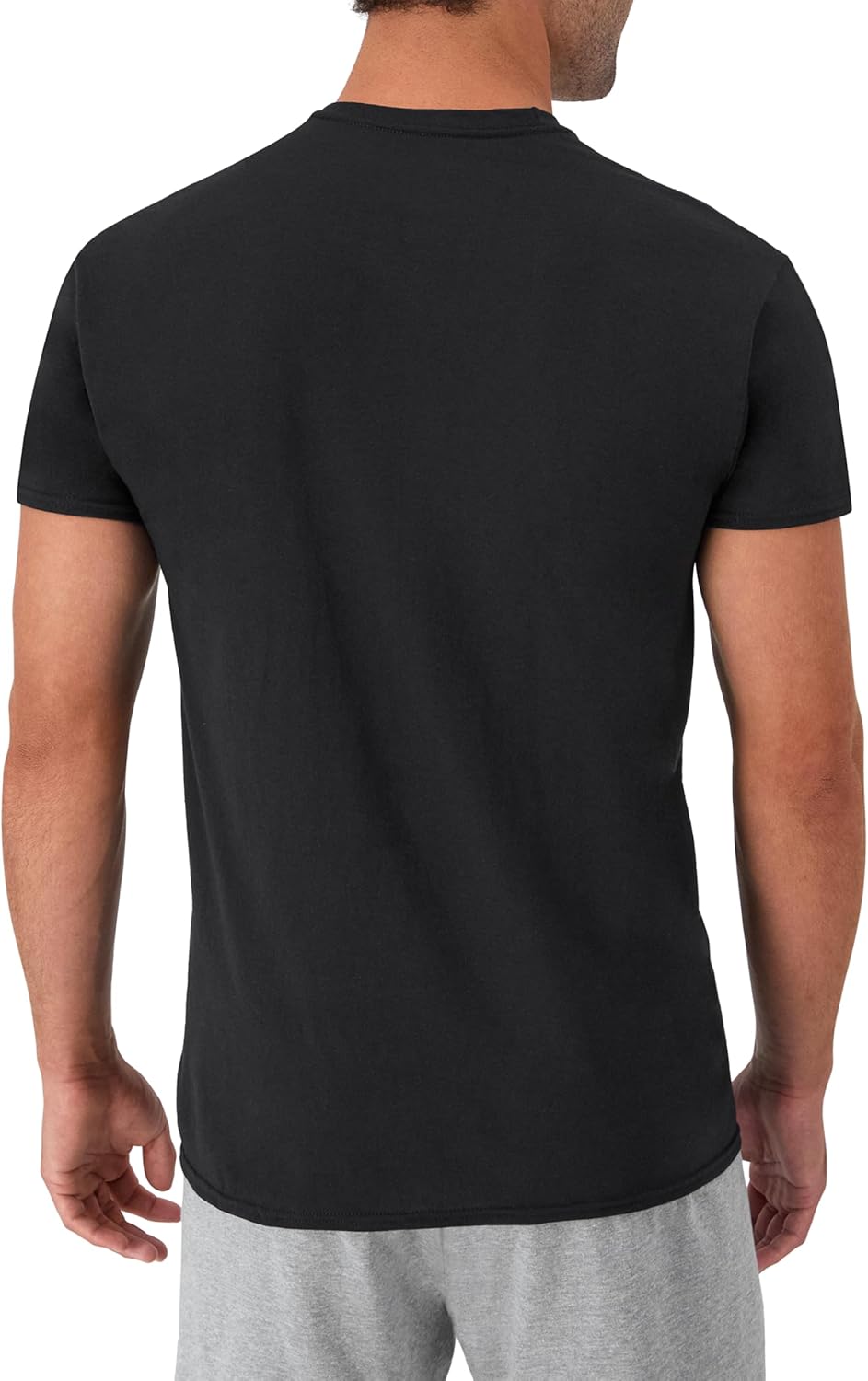 Hanes Men's Undershirt Packs, Stay-Tucked Soft Cotton Undershirts, Best Undershirts for Men, White/Black/Asstd Multipacks - Image 4