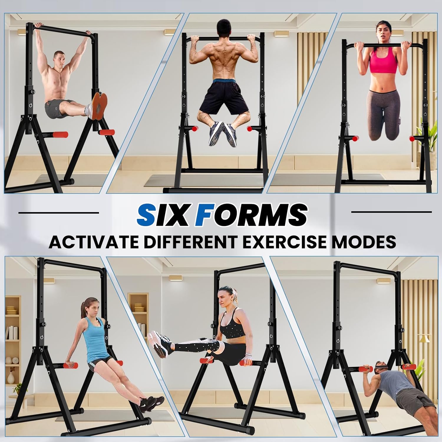 DOBESTS Power Tower Pull Up Bar Free Standing, Adjustable Foldable Pull Up Station, Home Gym Strength Training Equipment 700LBS - Image 5