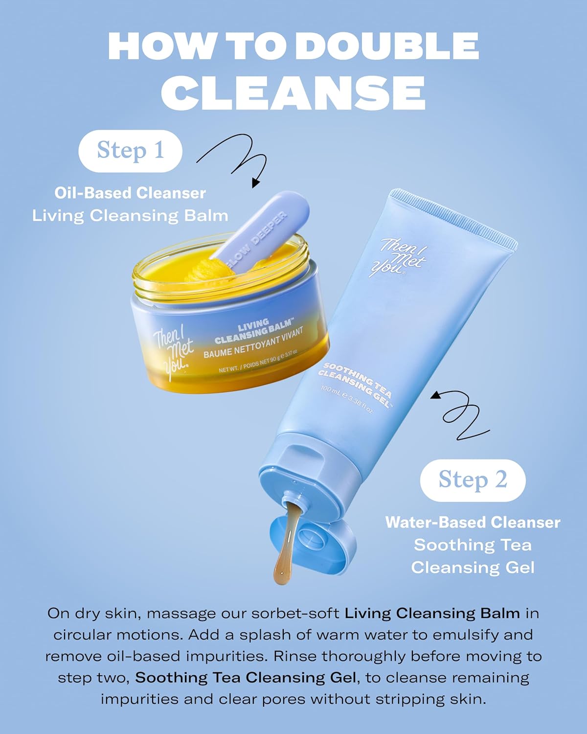 Then I Met You Living Cleansing Balm, Makeup Remover, Cleansing Oil, Face Cleanser, Melts Makeup & Sunscreen, Non-Stripping Zero Residue Oil Cleanser, First-Step Clean Vegan Korean Skincare - Image 6