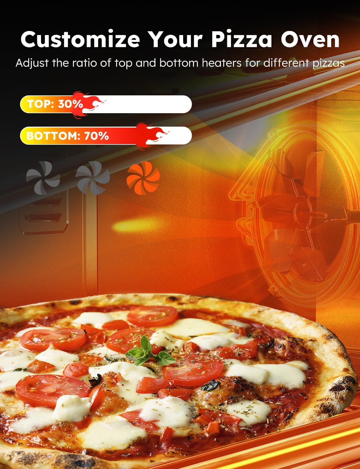 Nuwave Bravo XL Pro Air Fryer Toaster Oven, Improved 100% Super Convection, Quicker & Crispier Results, 100 Presets, Multi-Layer Even Cooking, 50-500F, Smart Probe, PFAS Free, 30QT, Stainless Steel - Image 5