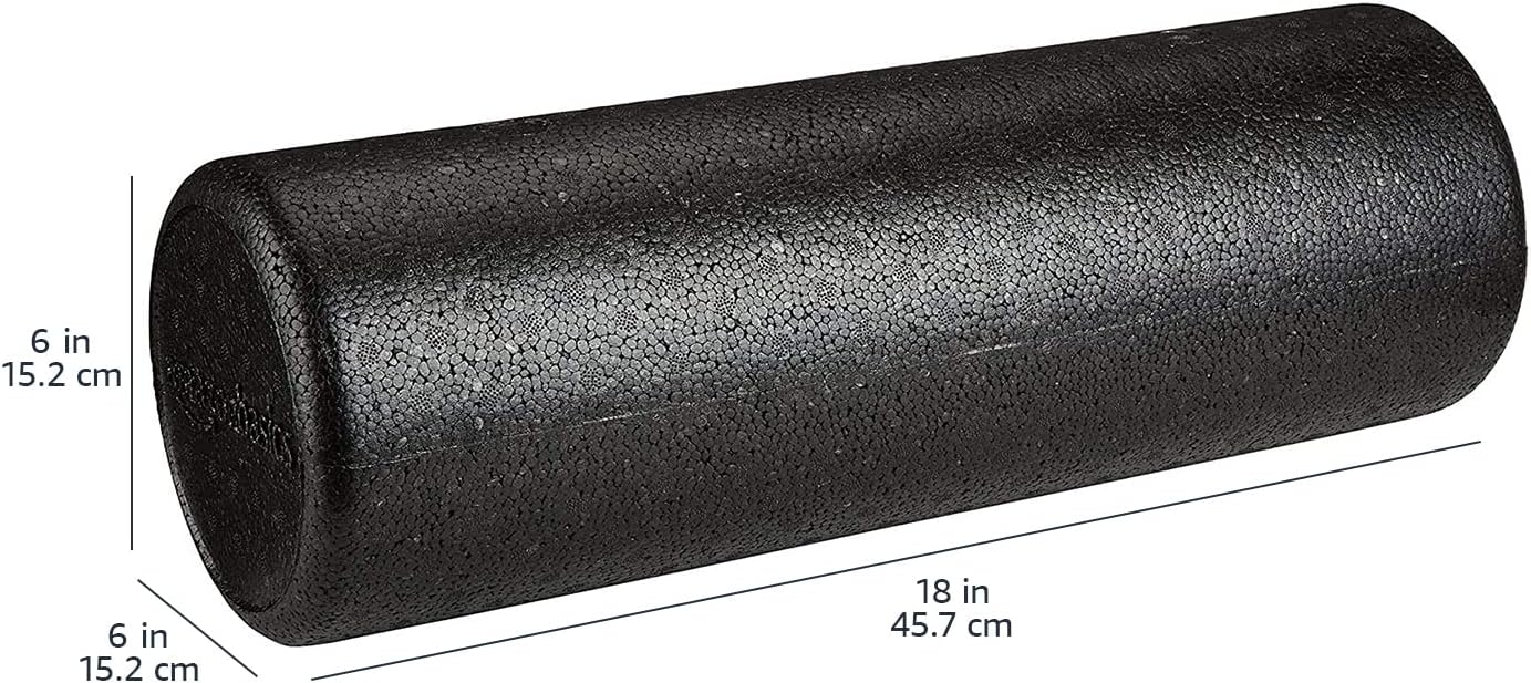 Amazon Basics High-Density Foam Roller for Exercise and Recovery, 18 Inches, Black - Image 4