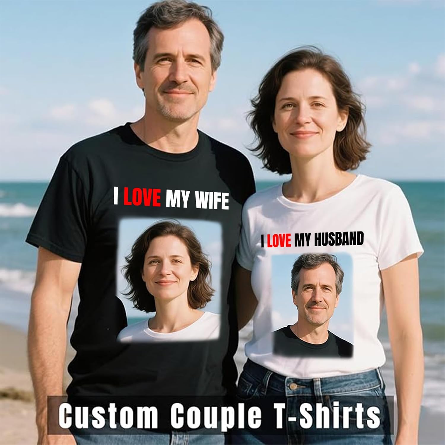 Custom T Shirts Front Back for Men Women Personalized T-Shirt Add Your Own Design with Image Text Logo Tee Tops - Image 3