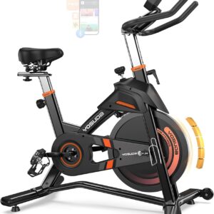 YOSUDA PRO Magnetic Exercise Bike 350 lbs Weight Capacity – Indoor Cycling Bike Stationary with Comfortable Seat Cushion, Silent Belt Drive