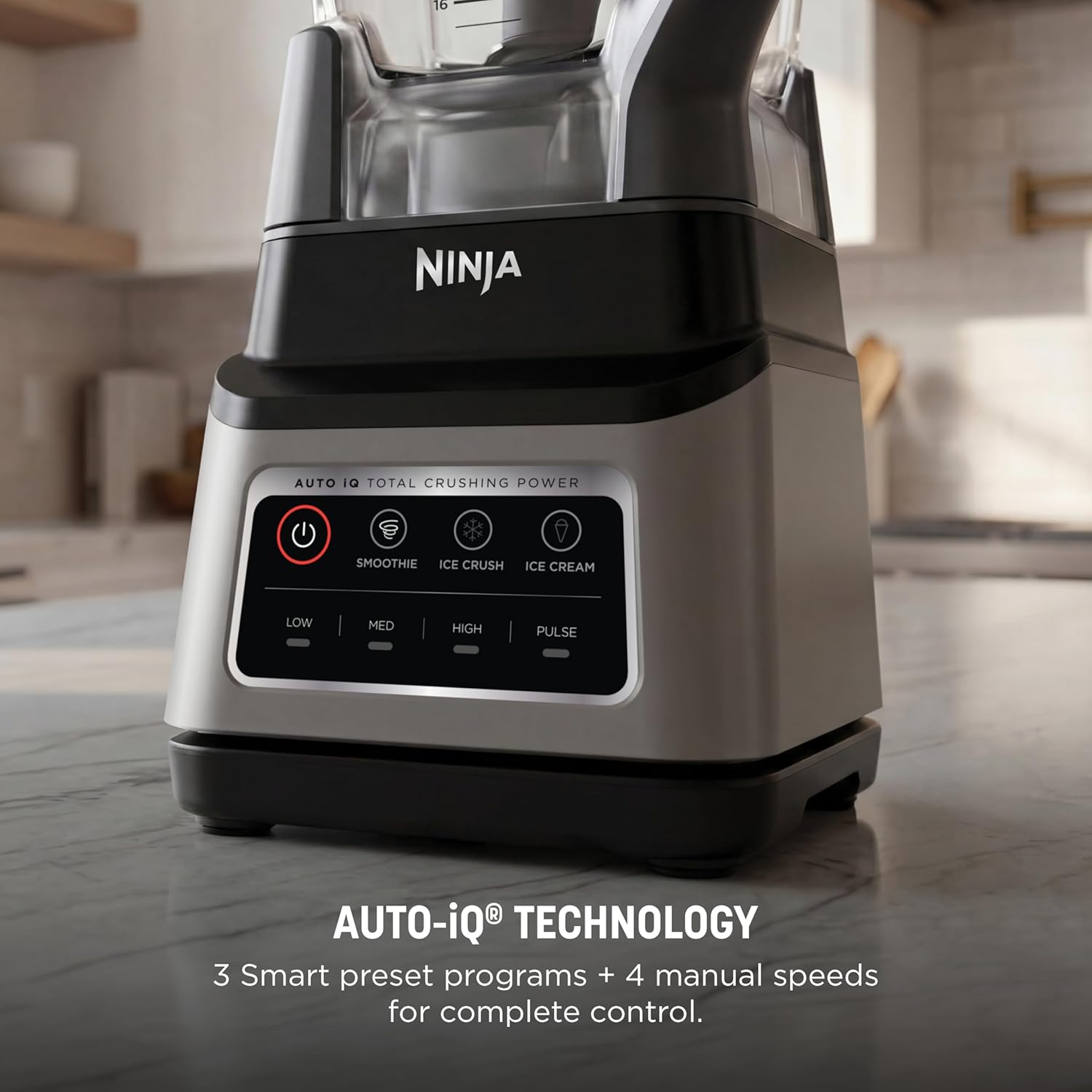 Ninja Professional Plus Blender with Auto-iQ | Smoothie and Ice Cream Maker, Frozen Drink Mixer, Margarita Machine | 3 Auto-iQ Presets, 1400W, 72-oz. Total Crushing Pitcher | Dark Grey | BN701 - Image 6