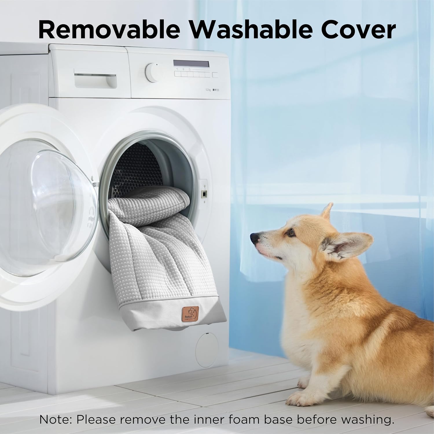Bedsure Orthopedic Cooling Dog Bed for Small Dogs - 24x16 Inches Comfy Breathable Puppy Beds with Removable Washable Cover, Cold Flat Egg Crate Foam Pet Mat, Suitable for Pet Up to 15 lbs - Image 6