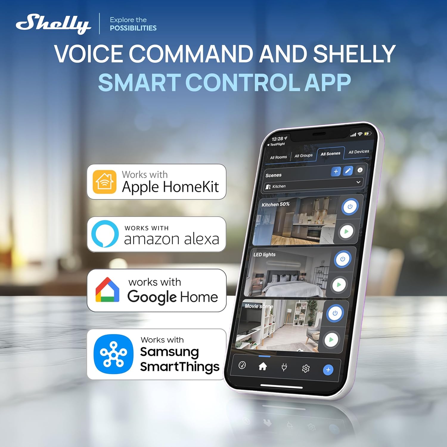 Shelly Smart Plug UL, WiFi, Bluetooth, Zigbee, Matter Outlet with Power Metering, Works with HomeKit, Google Home, Alexa, Home Assistant, Smart Socket, Easy Setup, Remote Control, Plug US Gen4 White - Image 8
